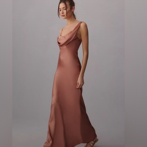 Reformation Rhonda Silk maxi dress mauve pink NWT 12 prom Bridesmaid formal Reformation Rhonda Silk maxi dress mauve pink NWT 12 prom Bridesmaid formal